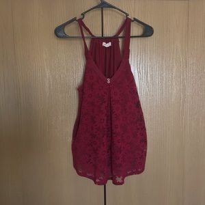 Tank top with flower detail
